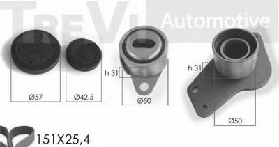 TREVI AUTOMOTIVE kd1017 -  Комплект ремня ГРМ